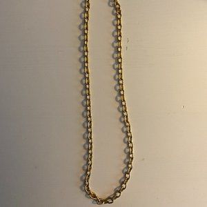 Baleen gold chain necklace